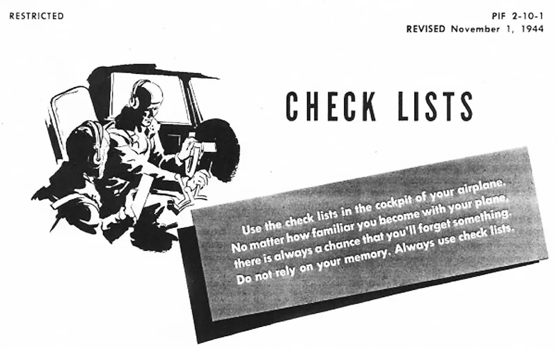 B17 POH checklist
