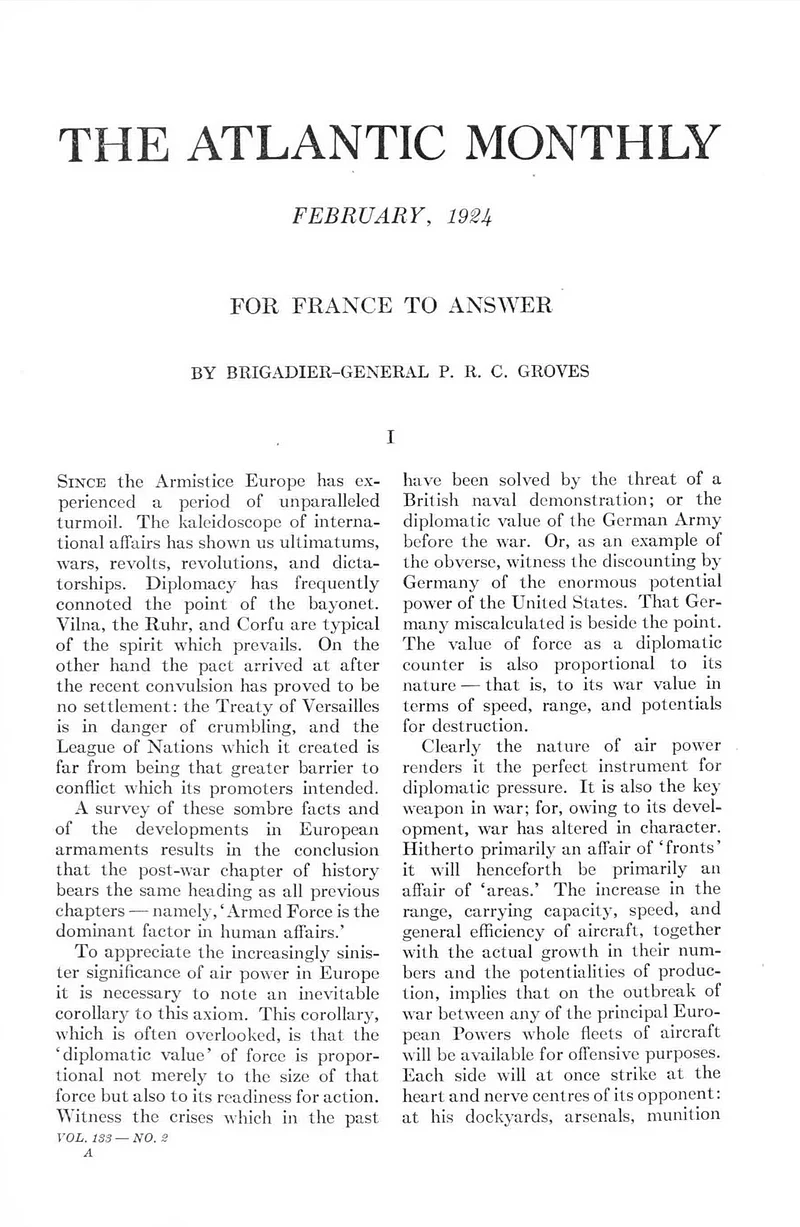 For France To Answer